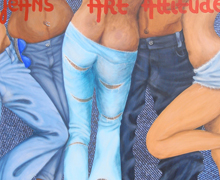 Jeans art culture - CARRE : 100 x 100 cm